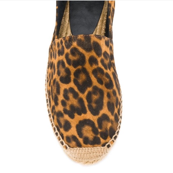 Saint Laurent Leopard-Print Espadrille Flat - Picture 4 of 8